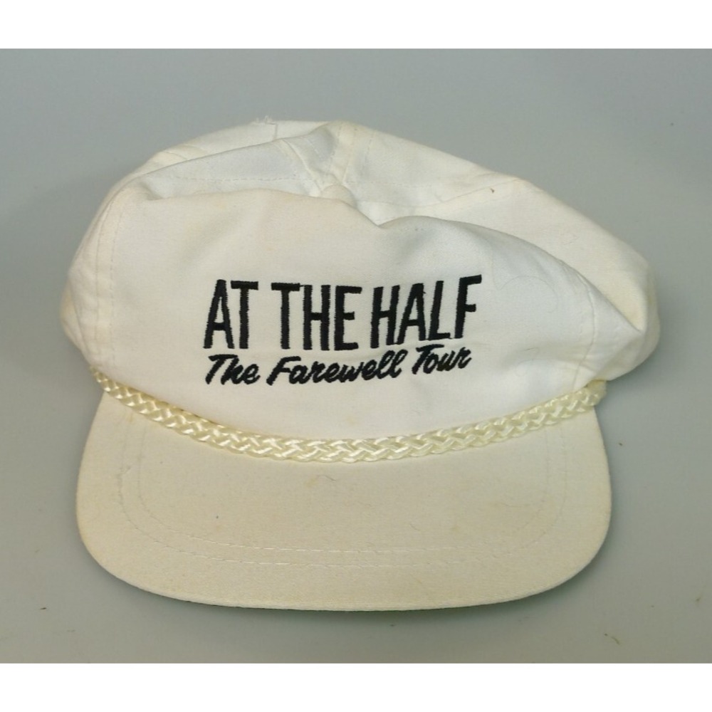 Vtg At The Half The Farewell Tour Rope Hat Snapback White USA Sportcap Supreme